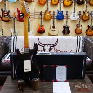 Fender Custom Shop Dale Wilson Masterbuilt 1969 Stratocaster Josefina Hand-Wound Pickups Relic Black over Purple Paisley - Image 10