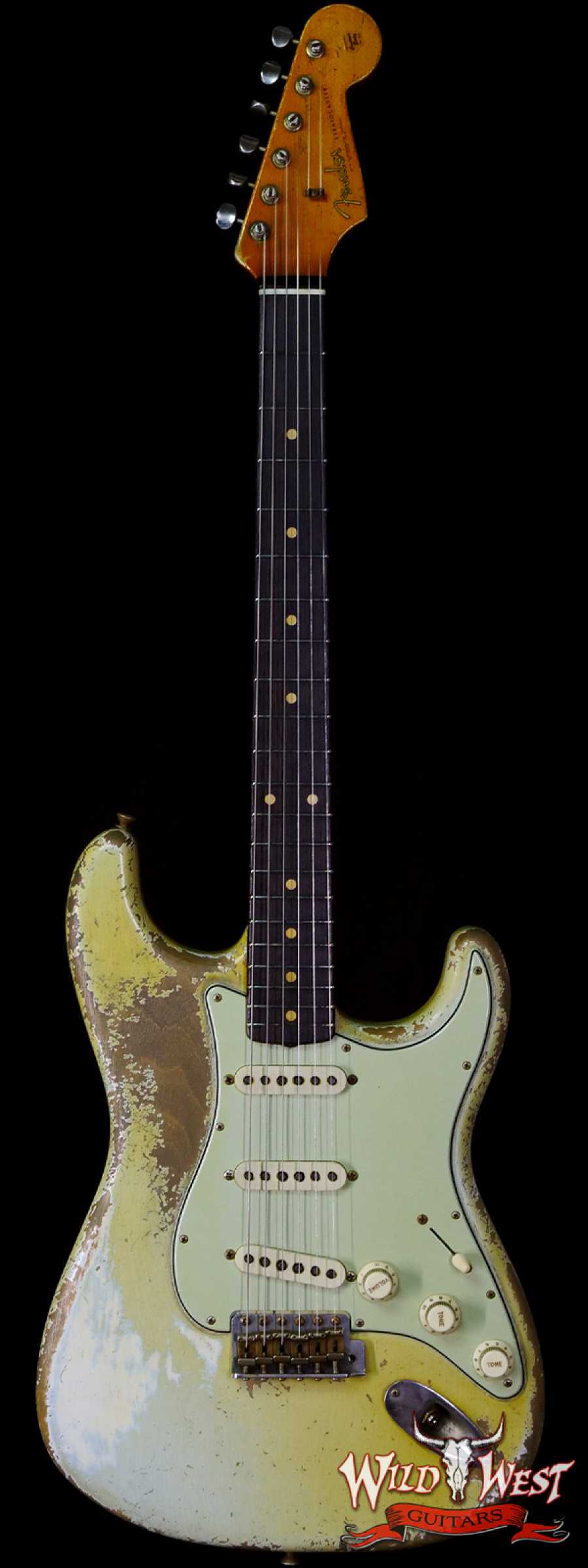 fendercs-mbdw-cz556154-main__wwg_large.jpg Fender Custom Shop Dale Wilson Masterbuilt 1961 Stratocaster Heavy Relic Super Faded Sonic Blue - Image 1