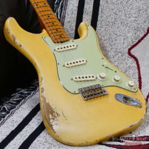 Fender Custom Shop Dale Wilson Masterbuilt 1959 ‘59 Stratocaster Flame Maple Neck Josefina Hand-Wound Pickups Relic White Blonde - Image 8