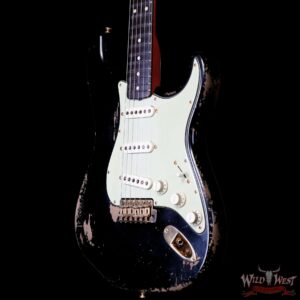 Fender Custom Shop Dale Wilson Masterbuilt 1961 Stratocaster Hand-Wound Pickups Brazilian Rosewood Fretboard Relic Black 7.50 LBS (US Only / No International Shipping) - Image 2