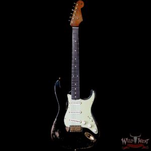 Fender Custom Shop Dale Wilson Masterbuilt 1961 Stratocaster Hand-Wound Pickups Brazilian Rosewood Fretboard Relic Black 7.50 LBS (US Only / No International Shipping) - Image 3
