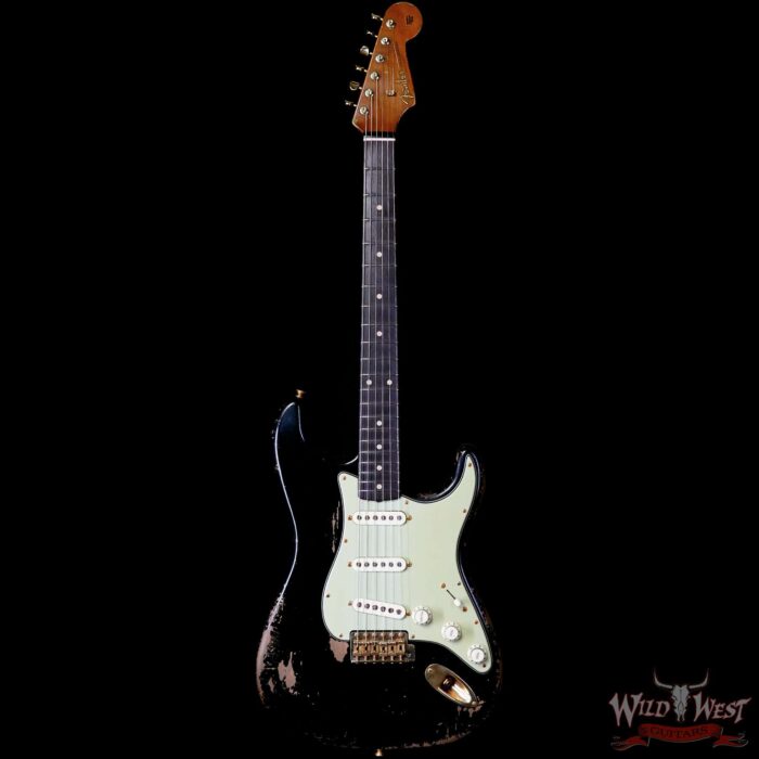 Fender Custom Shop Dale Wilson Masterbuilt 1961 Stratocaster Hand-Wound Pickups Brazilian Rosewood Fretboard Relic Black 7.50 LBS (US Only / No International Shipping) - Image 3