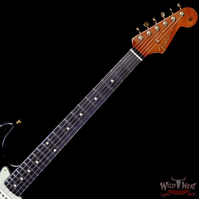 Fender Custom Shop Dale Wilson Masterbuilt 1961 Stratocaster Hand-Wound Pickups Brazilian Rosewood Fretboard Relic Black 7.50 LBS (US Only / No International Shipping) - Image 4