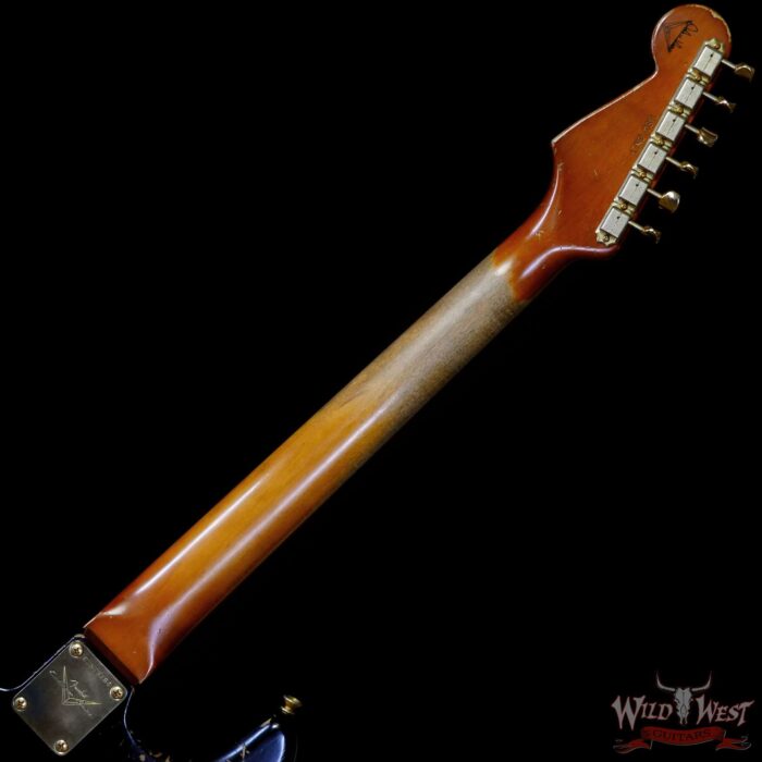 Fender Custom Shop Dale Wilson Masterbuilt 1961 Stratocaster Hand-Wound Pickups Brazilian Rosewood Fretboard Relic Black 7.50 LBS (US Only / No International Shipping) - Image 5