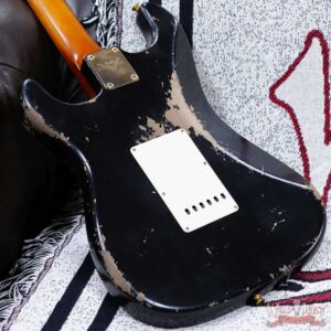 Fender Custom Shop Dale Wilson Masterbuilt 1961 Stratocaster Hand-Wound Pickups Brazilian Rosewood Fretboard Relic Black 7.50 LBS (US Only / No International Shipping) - Image 12