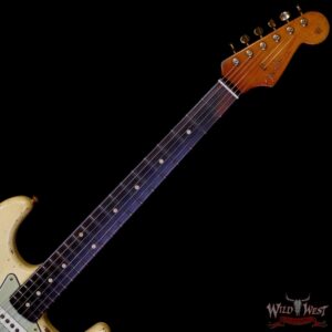 Fender Custom Shop Dale Wilson Masterbuilt 1961 Stratocaster Hand-Wound Pickups Brazilian Rosewood Fingerboard Relic Gold Hardware Vintage White 7.60 LBS (US Only / No International Shipping) - Image 4
