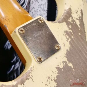 Fender Custom Shop Dale Wilson Masterbuilt 1961 Stratocaster Hand-Wound Pickups Brazilian Rosewood Fingerboard Relic Gold Hardware Vintage White 7.60 LBS (US Only / No International Shipping) - Image 14