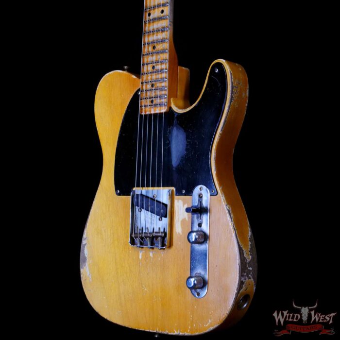 Fender Custom Shop Dale Wilson Masterbuilt 53’ Esquire Josefina H/W OBG Pickup Heavy Relic Smoked Nocaster Blonde - Image 2