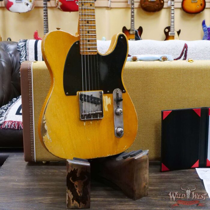 Fender Custom Shop Dale Wilson Masterbuilt 53’ Esquire Josefina H/W OBG Pickup Heavy Relic Smoked Nocaster Blonde - Image 8