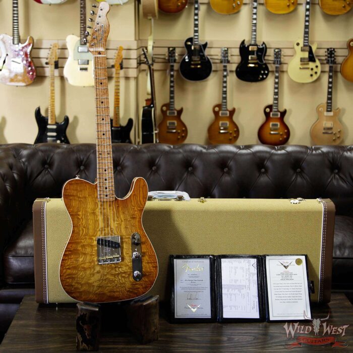 2020 NAMM Fender Custom Shop Prestige Dale Wilson Masterbuilt 1-Piece Tamo Ash Esquire NOS Honey Burst One of A Kind - Image 10