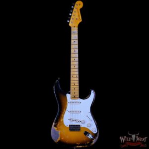 Fender Custom Shop Greg Fessler Masterbuilt 1955 Stratocaster Hardtail H/W Pickups Relic 2 Tone Sunburst 6.70 LBS - Image 3