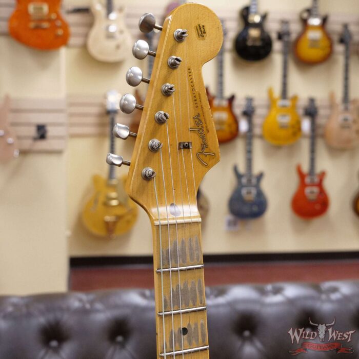 Fender Custom Shop Greg Fessler Masterbuilt 1957 Stratocaster Josefina H/W Pickups Heavy Relic Sherwood Green Metallic 7.00 LBS - Image 7