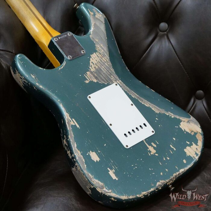 Fender Custom Shop Greg Fessler Masterbuilt 1957 Stratocaster Josefina H/W Pickups Heavy Relic Sherwood Green Metallic 7.00 LBS - Image 12