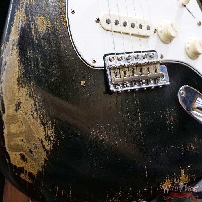 Fender Custom Shop Greg Fessler Maserbuilt 1964 Stratocaster Relic Rosewood Fingerboard Black - Image 11