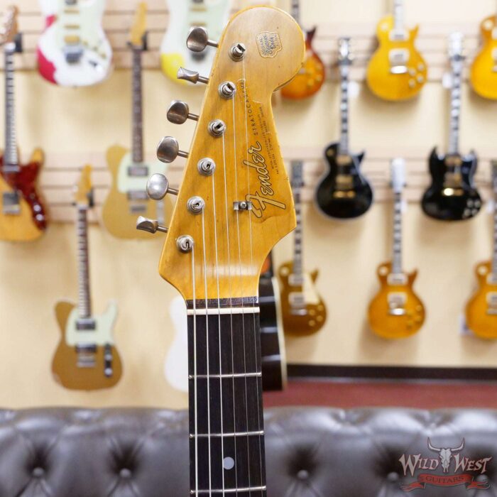 Fender Custom Shop Greg Fessler Maserbuilt 1964 Stratocaster Relic Rosewood Fingerboard Black - Image 4