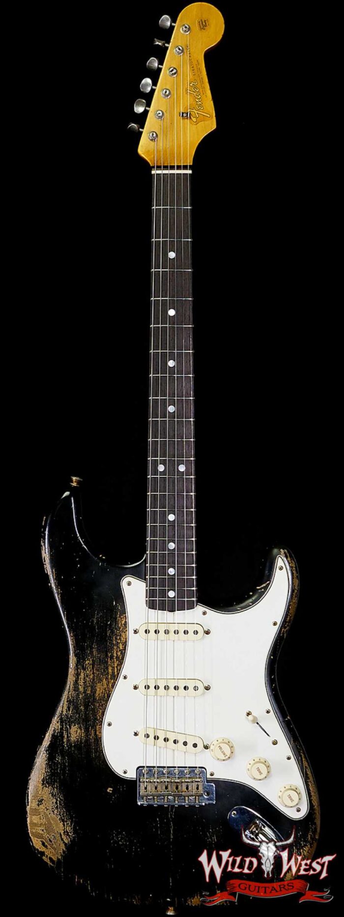 Fender Custom Shop Greg Fessler Maserbuilt 1964 Stratocaster Relic Rosewood Fingerboard Black - Image 1