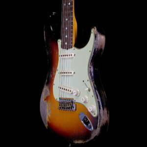 Fender Custom Shop Greg Fessler Maserbuilt 1966 Stratocaster Relic 3 Tone Sunburst Josefina Hand-Wound Pickups - Image 2