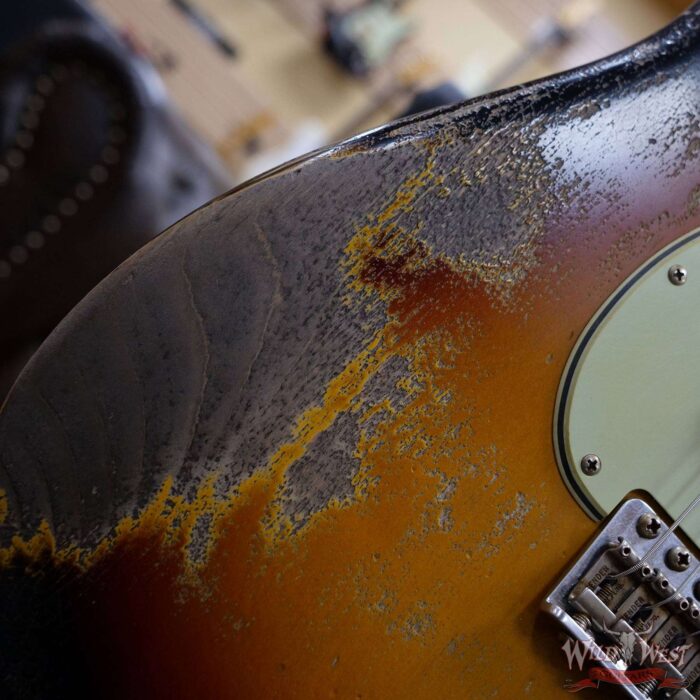 Fender Custom Shop Greg Fessler Maserbuilt 1966 Stratocaster Relic 3 Tone Sunburst Josefina Hand-Wound Pickups - Image 9