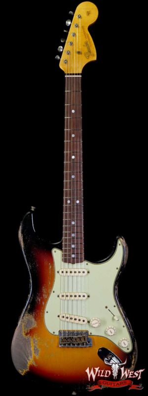 Fender Custom Shop Greg Fessler Maserbuilt 1966 Stratocaster Relic 3 Tone Sunburst Josefina Hand-Wound Pickups