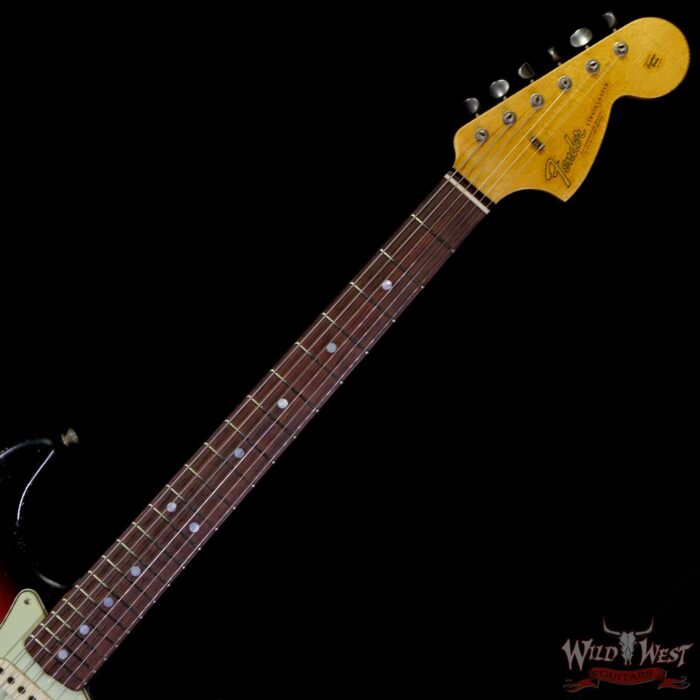 Fender Custom Shop Greg Fessler Maserbuilt 1966 Stratocaster Relic 3 Tone Sunburst Josefina Hand-Wound Pickups - Image 4
