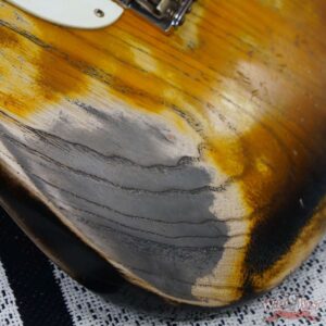 Fender Custom Shop Greg Fessler Masterbuilt 1955 Stratocaster Hardtail H/W Pickups Heavy Relic 2 Tone Sunburst 6.55 LBS - Image 10