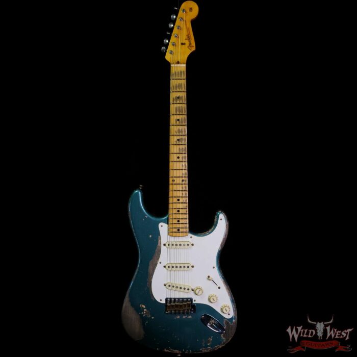 Fender Custom Shop Greg Fessler Masterbuilt 1957 Stratocaster Josefina H/W Pickups Relic Sherwood Green Metallic 7.00 LBS - Image 3