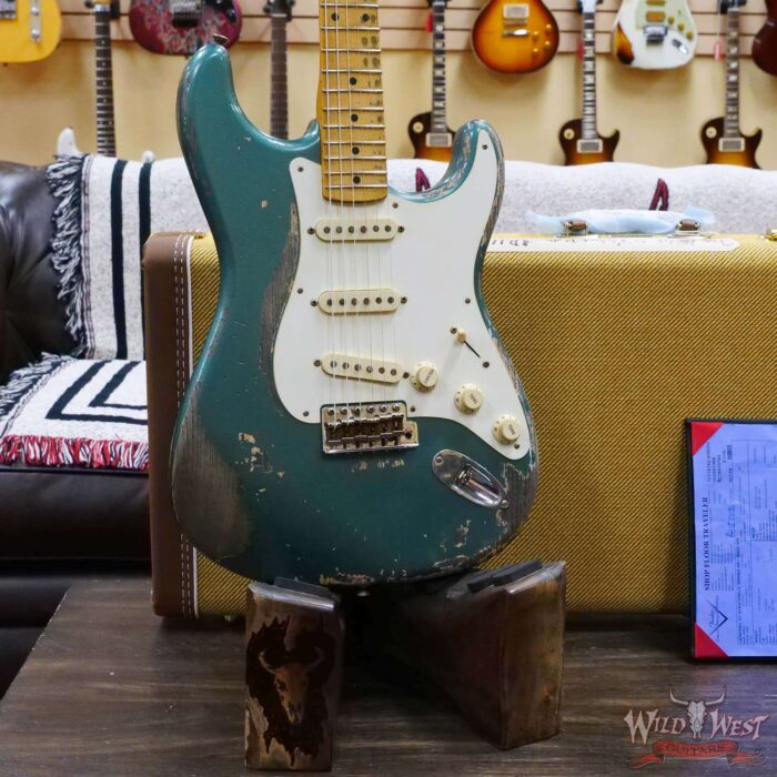 Fender Custom Shop Greg Fessler Masterbuilt 1957 Stratocaster Josefina H/W Pickups Relic Sherwood Green Metallic 7.00 LBS - Image 8