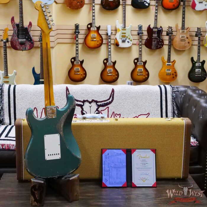 Fender Custom Shop Greg Fessler Masterbuilt 1957 Stratocaster Josefina H/W Pickups Relic Sherwood Green Metallic 7.00 LBS - Image 9