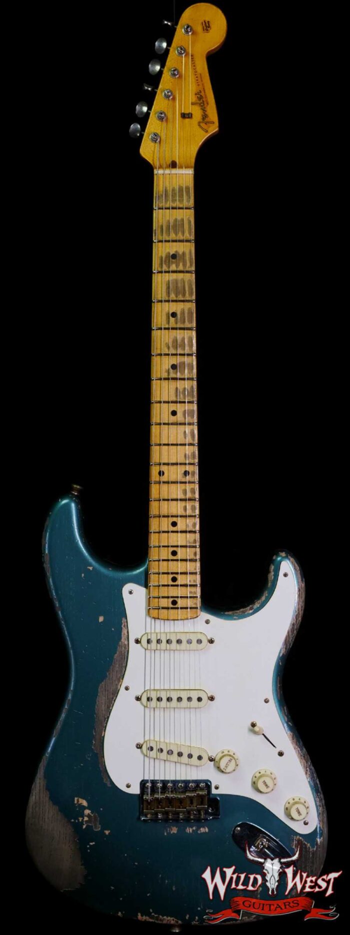 Fender Custom Shop Greg Fessler Masterbuilt 1957 Stratocaster Josefina H/W Pickups Relic Sherwood Green Metallic 7.00 LBS - Image 1