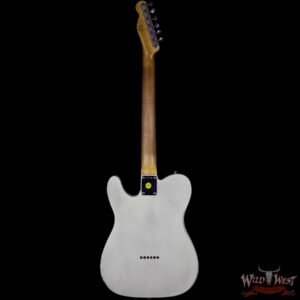 2018 NAMM Fender Custom Shop Masterbuilt Greg Fessler 1963 Telecaster Relic with Blue Stripes Vintage White - Image 5