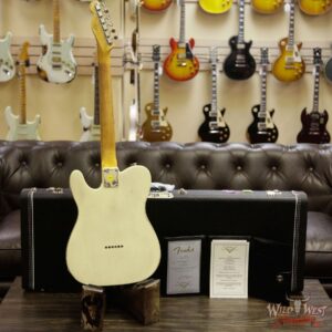2018 NAMM Fender Custom Shop Masterbuilt Greg Fessler 1963 Telecaster Relic with Blue Stripes Vintage White - Image 13