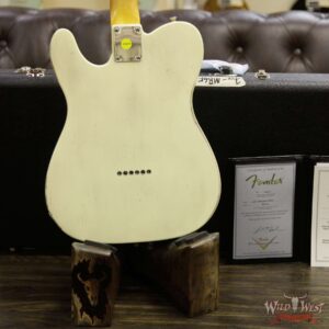 2018 NAMM Fender Custom Shop Masterbuilt Greg Fessler 1963 Telecaster Relic with Blue Stripes Vintage White - Image 14