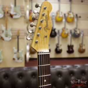 2018 NAMM Fender Custom Shop Masterbuilt Greg Fessler 1963 Telecaster Relic with Blue Stripes Vintage White - Image 7