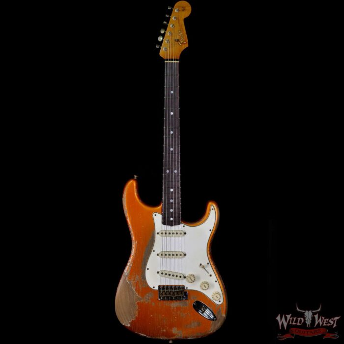 Fender Custom Shop Greg Fessler Masterbuilt 1965 Roasted Stratocaster Josefina H/W Pickups Heavy Relic Candy Tangerine - Image 3