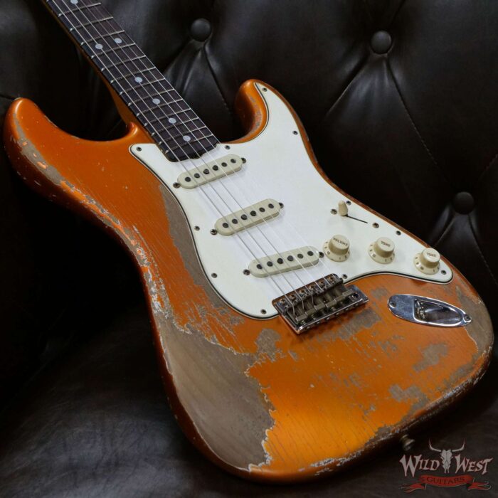 Fender Custom Shop Greg Fessler Masterbuilt 1965 Roasted Stratocaster Josefina H/W Pickups Heavy Relic Candy Tangerine - Image 8