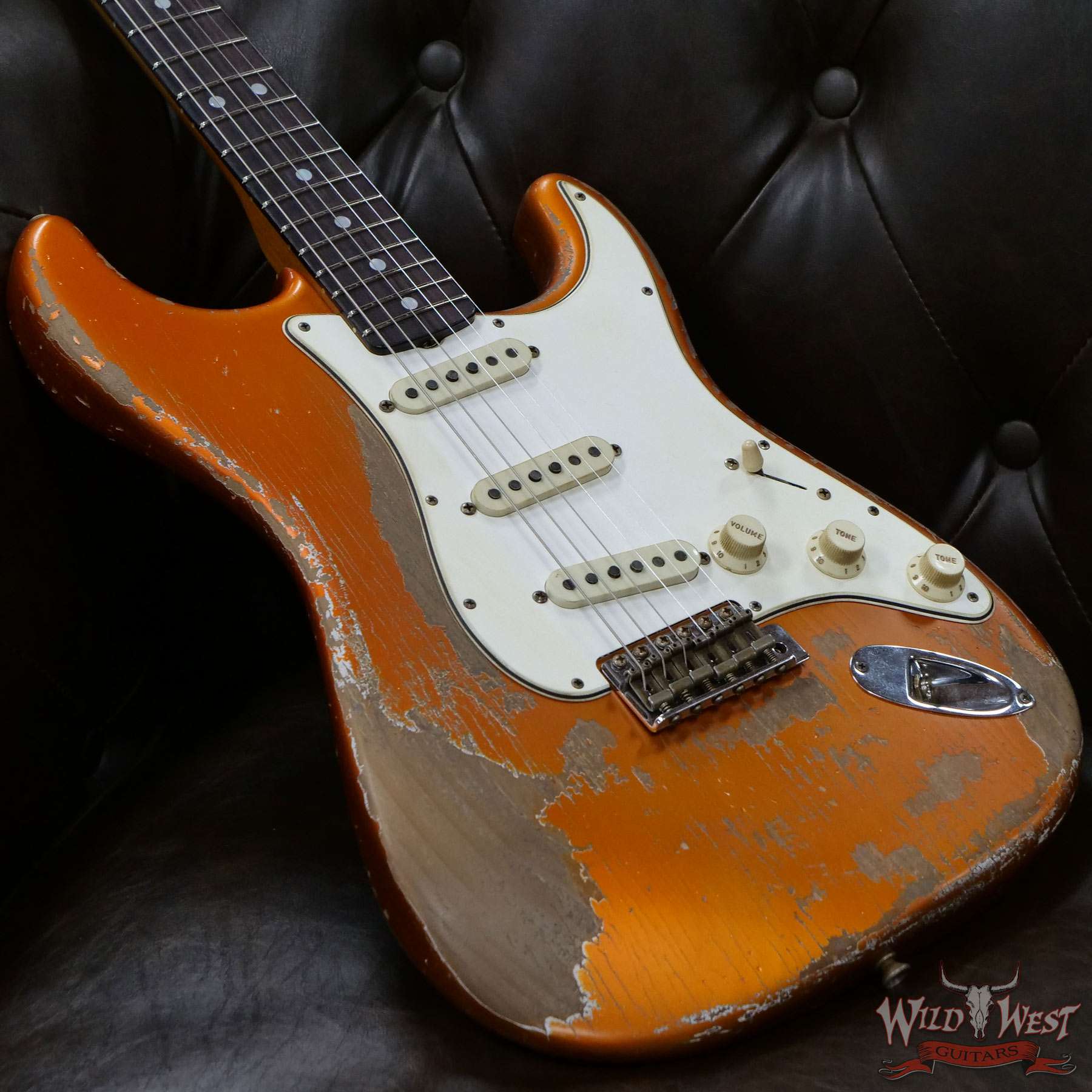 fendercs-mbgf-65strathr-ctg-r111411-d3__wwg.jpg Fender Custom Shop Greg Fessler Masterbuilt 1965 Roasted Stratocaster Josefina H/W Pickups Heavy Relic Candy Tangerine - Image 8