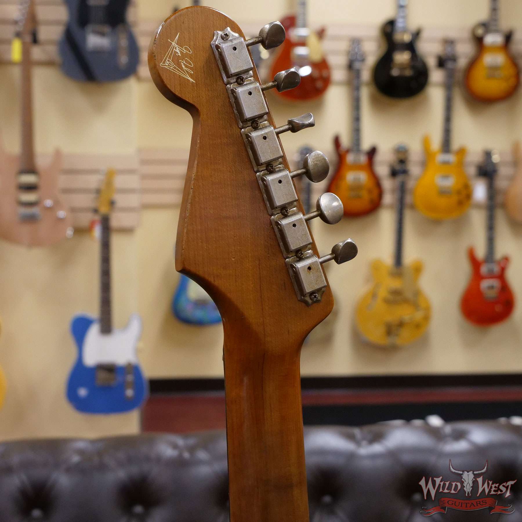 fendercs-mbgf-65strathr-ctg-r111411-d6__wwg.jpg Fender Custom Shop Greg Fessler Masterbuilt 1965 Roasted Stratocaster Josefina H/W Pickups Heavy Relic Candy Tangerine - Image 11