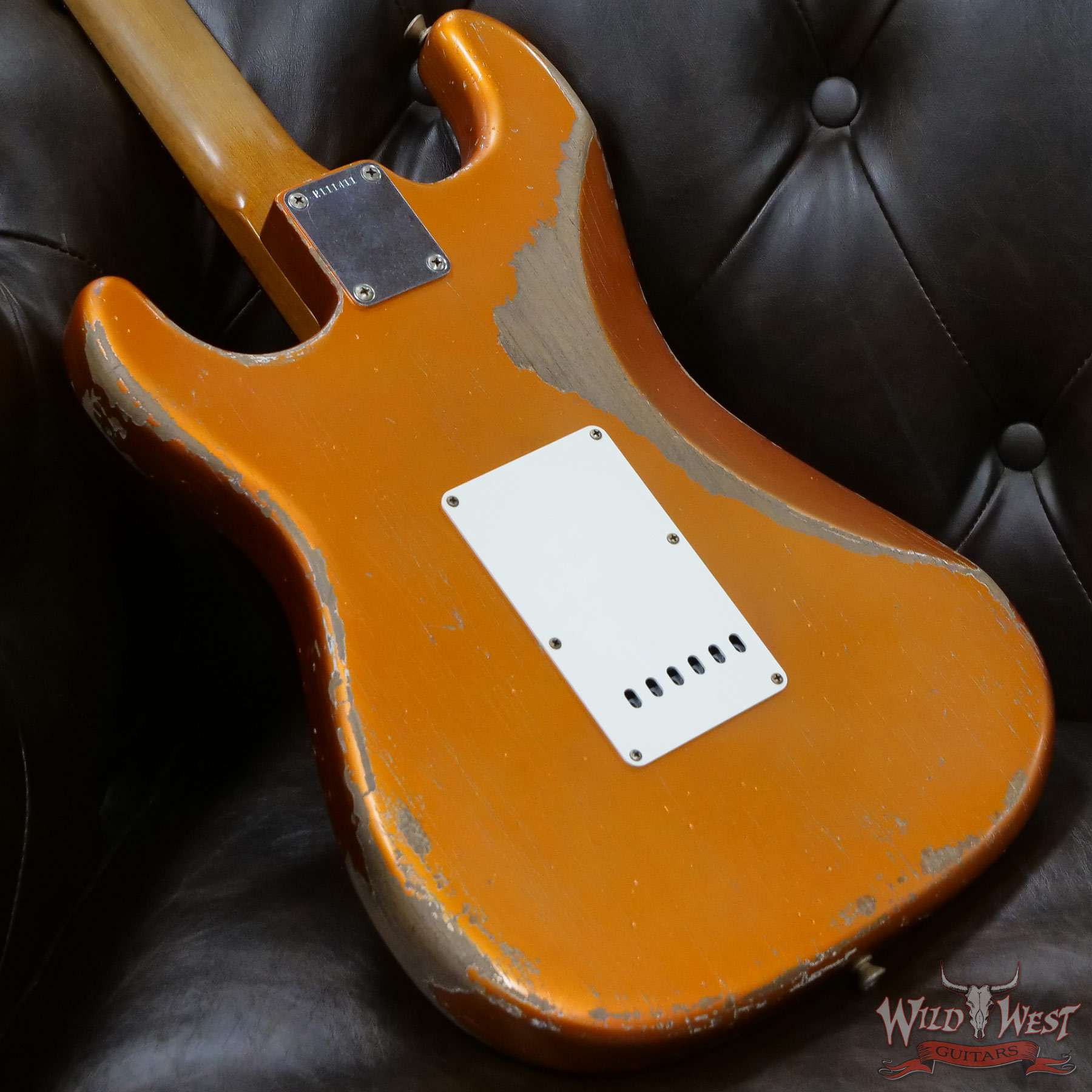 fendercs-mbgf-65strathr-ctg-r111411-d7__wwg.jpg Fender Custom Shop Greg Fessler Masterbuilt 1965 Roasted Stratocaster Josefina H/W Pickups Heavy Relic Candy Tangerine - Image 12