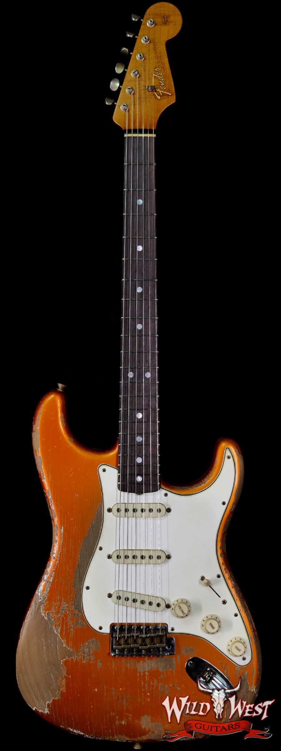 fendercs-mbgf-65strathr-ctg-r111411-main__wwg_large.jpg Fender Custom Shop Greg Fessler Masterbuilt 1965 Roasted Stratocaster Josefina H/W Pickups Heavy Relic Candy Tangerine - Image 1
