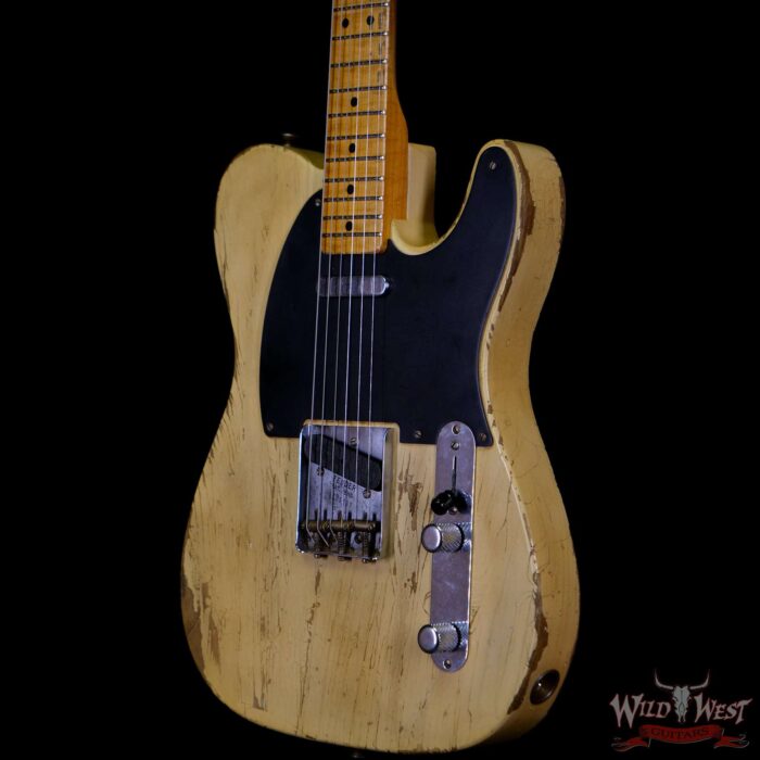 Fender Custom Shop Limited Edition Greg Fessler Masterbuilt 70th Anniversary Broadcaster (Telecaster) Relic Nocaster Blonde - Image 2