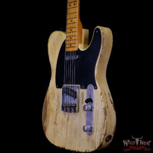 Fender Custom Shop Limited Edition Greg Fessler Masterbuilt 70th Anniversary Broadcaster (Telecaster) Relic Nocaster Blonde - Image 2