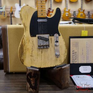 Fender Custom Shop Limited Edition Greg Fessler Masterbuilt 70th Anniversary Broadcaster (Telecaster) Relic Nocaster Blonde - Image 8