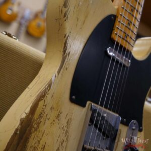Fender Custom Shop Limited Edition Greg Fessler Masterbuilt 70th Anniversary Broadcaster (Telecaster) Relic Nocaster Blonde - Image 9