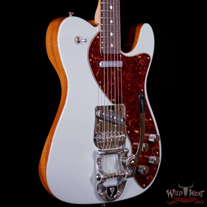 Fender Custom Shop Masterbuilt 72 Telecaster Deluxe Bigsby B-5 Bridge NOS Sonic Blue by Greg Fessler - Image 4