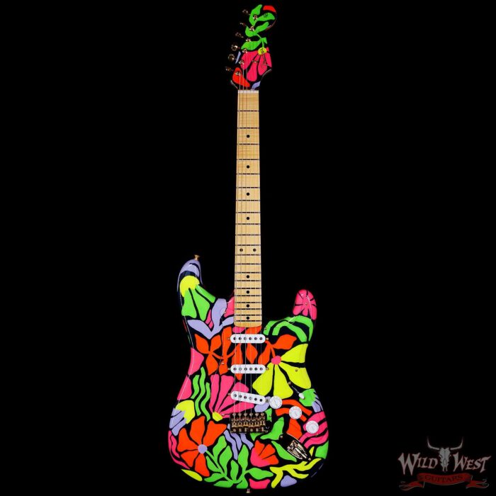 Fender Custom Shop Greg Fessler Masterbuilt Blacklight 68 Stratocaster Flame Maple Neck Artwork Hand Painted by Madison Roy 7.95 LBS - Image 3