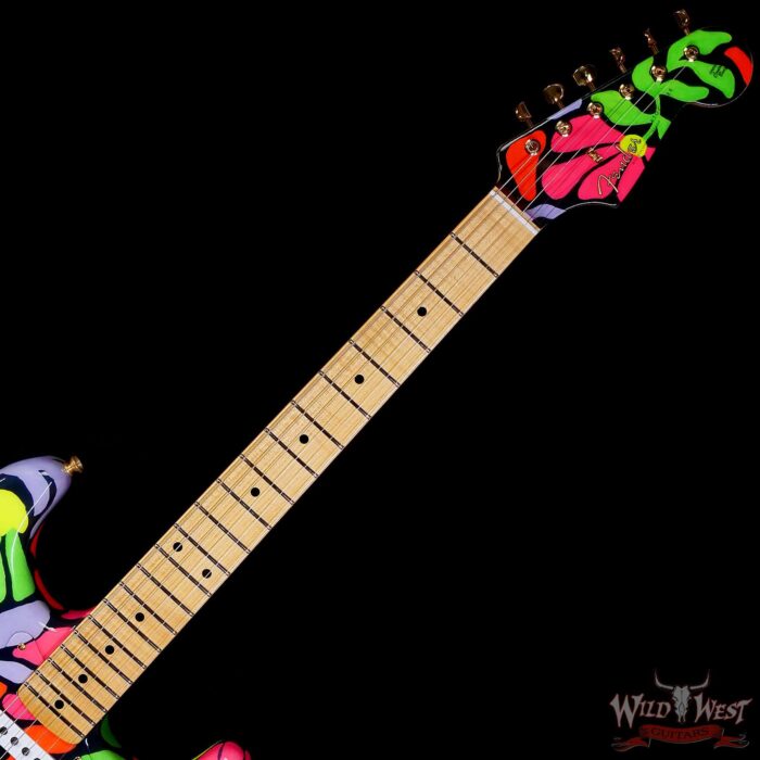 Fender Custom Shop Greg Fessler Masterbuilt Blacklight 68 Stratocaster Flame Maple Neck Artwork Hand Painted by Madison Roy 7.95 LBS - Image 4