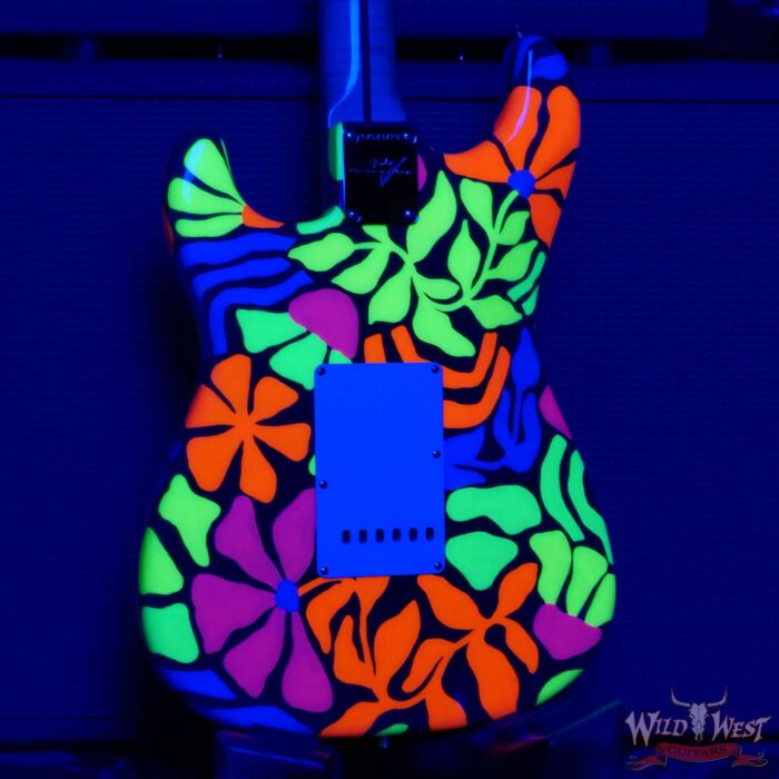 Fender Custom Shop Greg Fessler Masterbuilt Blacklight 68 Stratocaster Flame Maple Neck Artwork Hand Painted by Madison Roy 7.95 LBS - Image 7