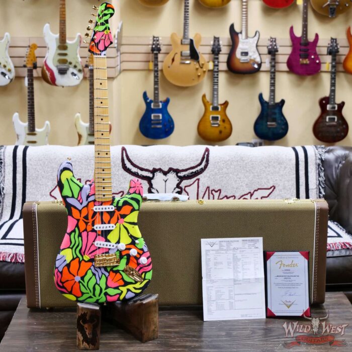 Fender Custom Shop Greg Fessler Masterbuilt Blacklight 68 Stratocaster Flame Maple Neck Artwork Hand Painted by Madison Roy 7.95 LBS - Image 8