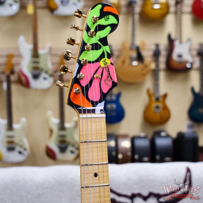 Fender Custom Shop Greg Fessler Masterbuilt Blacklight 68 Stratocaster Flame Maple Neck Artwork Hand Painted by Madison Roy 7.95 LBS - Image 9