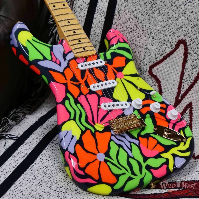 Fender Custom Shop Greg Fessler Masterbuilt Blacklight 68 Stratocaster Flame Maple Neck Artwork Hand Painted by Madison Roy 7.95 LBS - Image 10